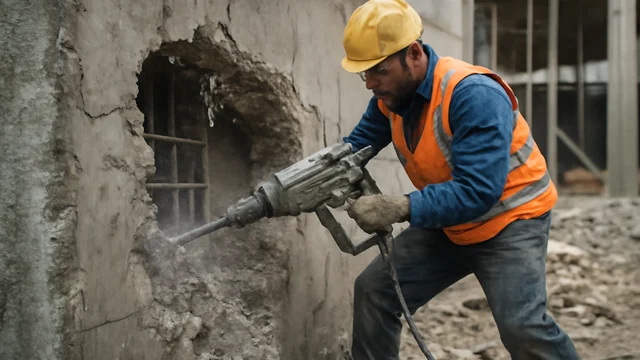 Демонтаж бетонной стены с алмазной резкой